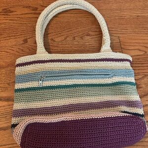 The Sak Striped Crochet Tote Bag - Multicolor